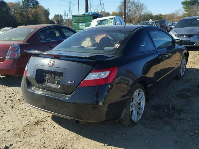 2HGFG21526H702418 - 2006 HONDA CIVIC SI BLACK photo 4