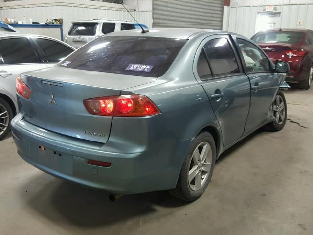 JA3AU26U98U008244 - 2008 MITSUBISHI LANCER ES TEAL photo 4