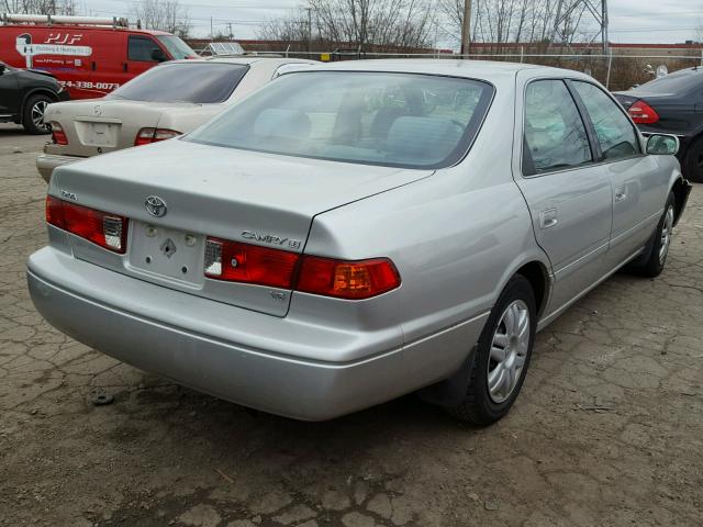 4T1BF22K21U130904 - 2001 TOYOTA CAMRY LE SILVER photo 4