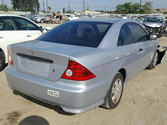 1HGEM22385L014698 - 2005 HONDA CIVIC DX V SILVER photo 4