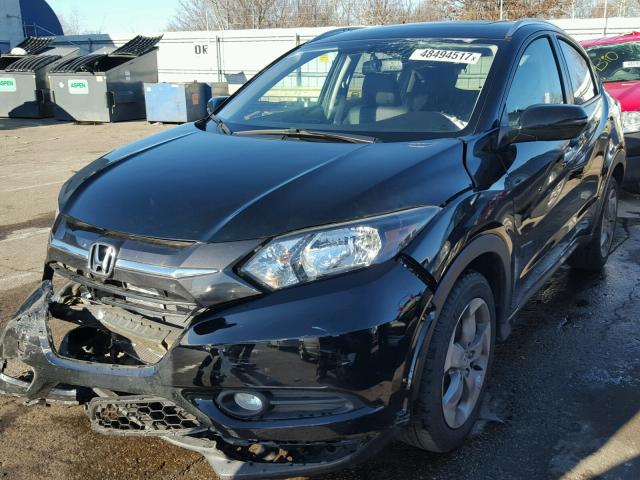 3CZRU6H76GM767336 - 2016 HONDA HR-V EXL BLACK photo 2