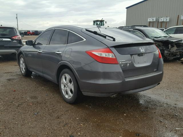 5J6TF2H50AL001604 - 2010 HONDA ACCORD CRO GRAY photo 3