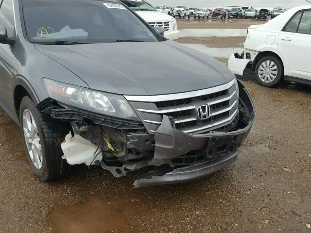 5J6TF2H50AL001604 - 2010 HONDA ACCORD CRO GRAY photo 9