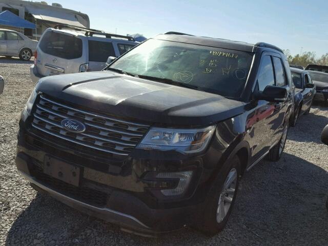 1FM5K7D87HGA10712 - 2017 FORD EXPLORER X BLACK photo 2