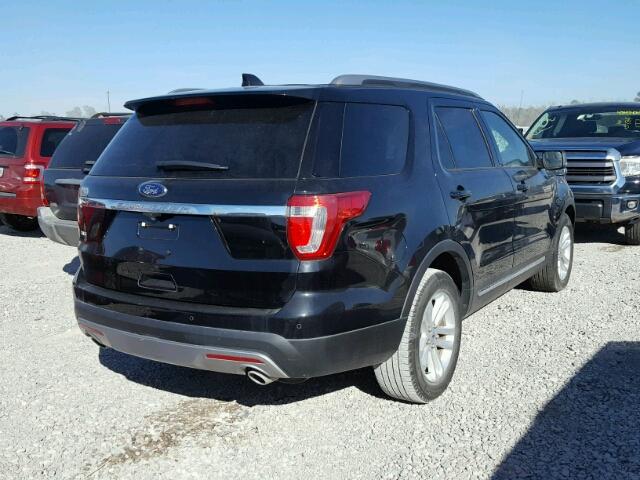 1FM5K7D87HGA10712 - 2017 FORD EXPLORER X BLACK photo 4