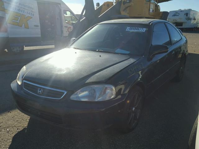 1HGEJ824XYL057870 - 2000 HONDA CIVIC EX BLACK photo 2