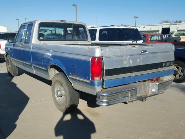 1FTHX25G3PKB50716 - 1993 FORD F250 BLUE photo 3