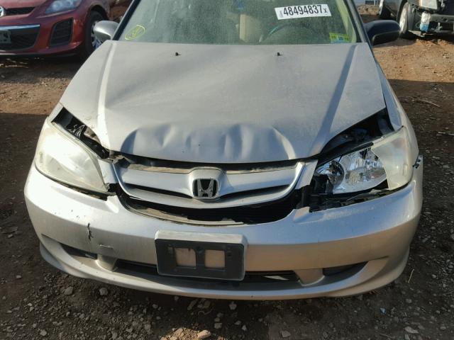 2HGES16514H636566 - 2004 HONDA CIVIC LX BEIGE photo 9