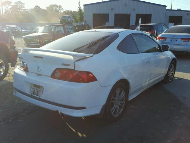 JH4DC54806S008925 - 2006 ACURA RSX WHITE photo 4