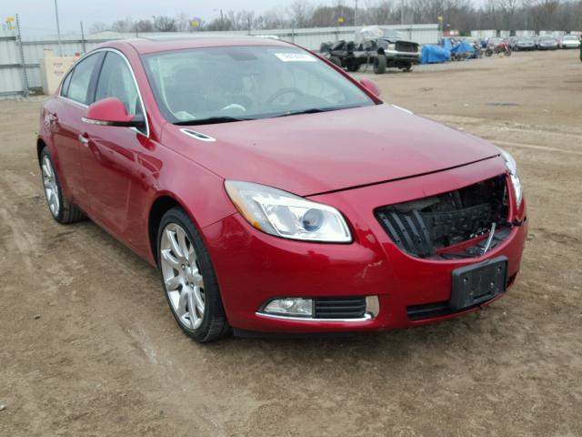 2G4GU5GV2D9215744 - 2013 BUICK REGAL PREM RED photo 1