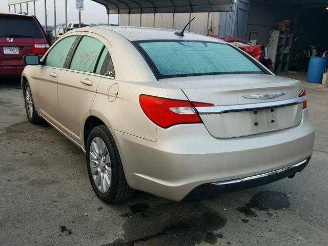 1C3CCBAB2EN123264 - 2014 CHRYSLER 200 LX GOLD photo 3