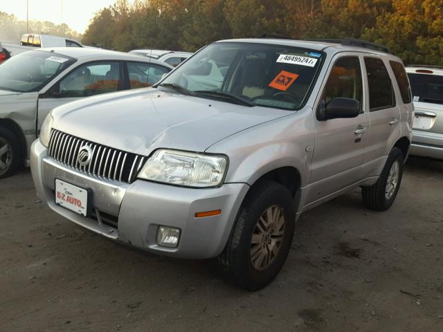 4M2YU56Z16KJ03347 - 2006 MERCURY MARINER SILVER photo 2