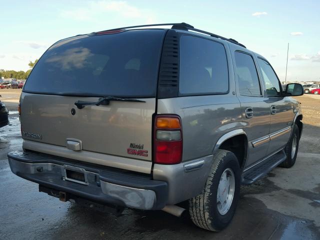 1GKEC13V82J196152 - 2002 GMC YUKON BEIGE photo 4