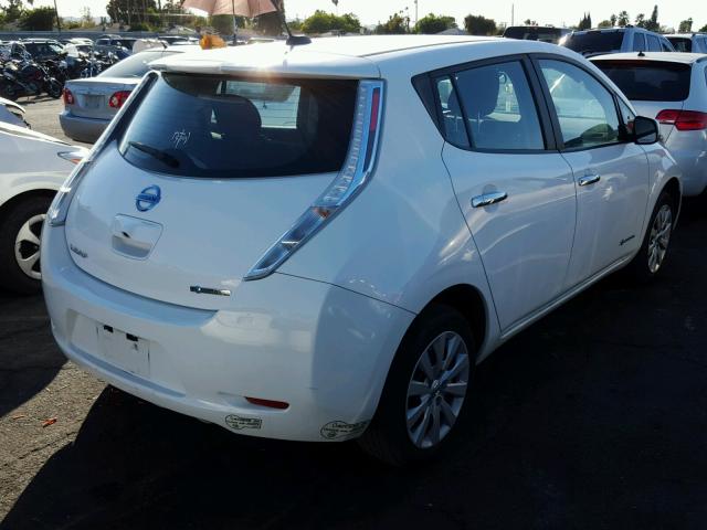 1N4AZ0CP4DC400608 - 2013 NISSAN LEAF S WHITE photo 4