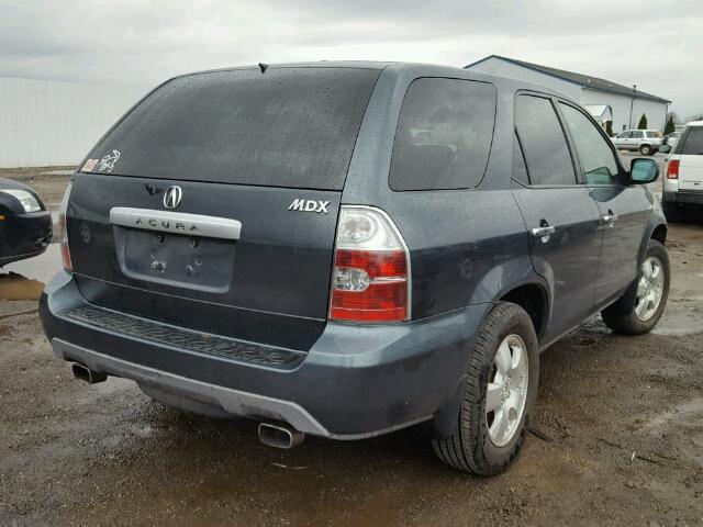 2HNYD18256H530028 - 2006 ACURA MDX BLUE photo 4