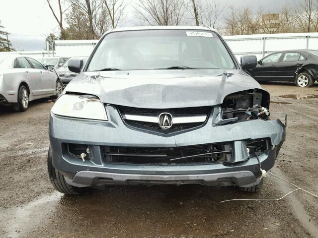 2HNYD18256H530028 - 2006 ACURA MDX BLUE photo 9