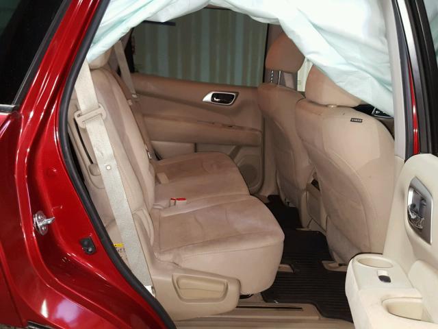 5N1AR2MM0EC704686 - 2014 NISSAN PATHFINDER RED photo 6