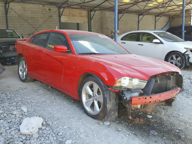 2C3CDXHG8EH216312 - 2014 DODGE CHARGER SX RED photo 1