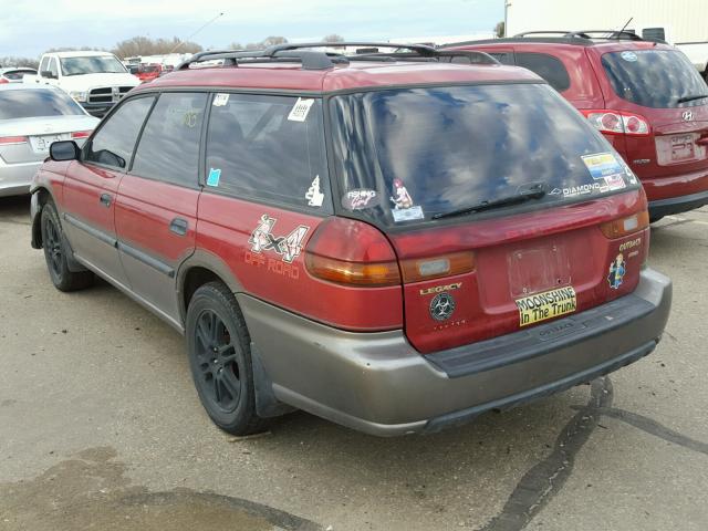 4S3BG6856V7610734 - 1997 SUBARU LEGACY OUT MAROON photo 3