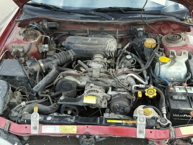 4S3BG6856V7610734 - 1997 SUBARU LEGACY OUT MAROON photo 7