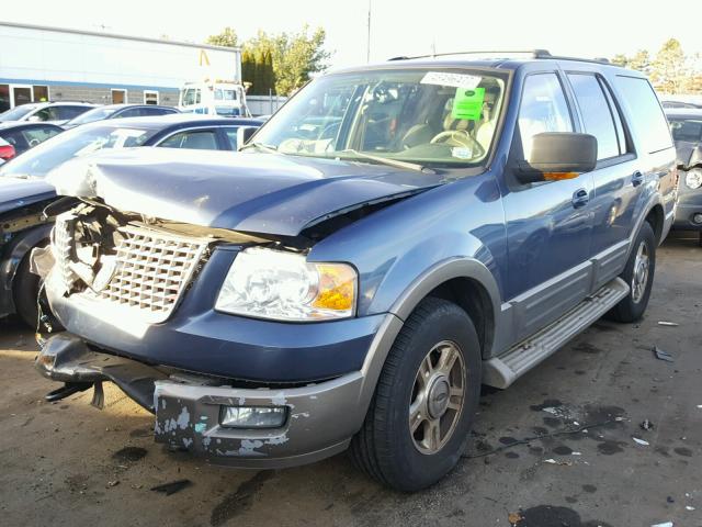 1FMFU18L44LB08477 - 2004 FORD EXPEDITION BLUE photo 2