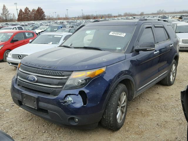 1FMHK8D84BGA49638 - 2011 FORD EXPLORER X BLUE photo 2