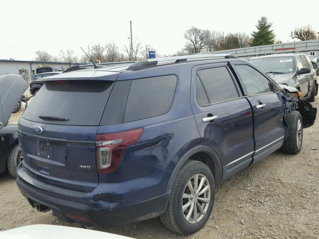 1FMHK8D84BGA49638 - 2011 FORD EXPLORER X BLUE photo 4