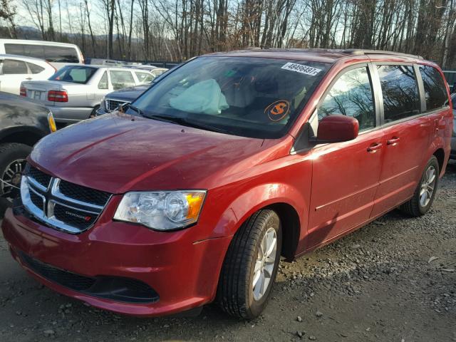 2C4RDGCG7FR536407 - 2015 DODGE GRAND CARA MAROON photo 2