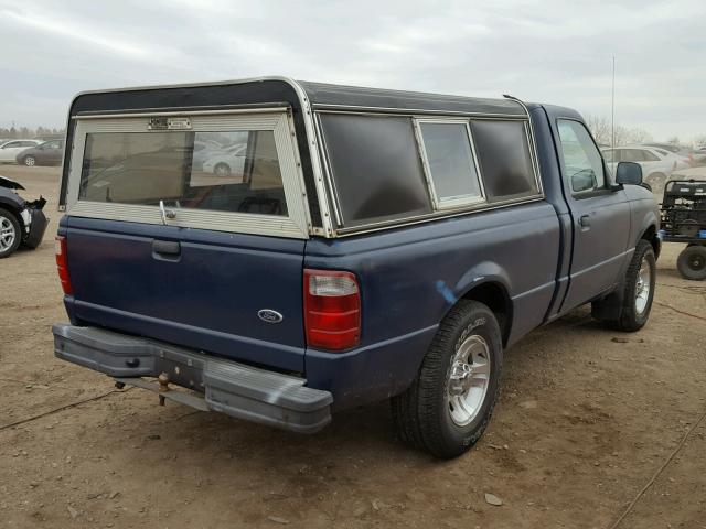 1FTYR10D52PA41395 - 2002 FORD RANGER BLUE photo 4