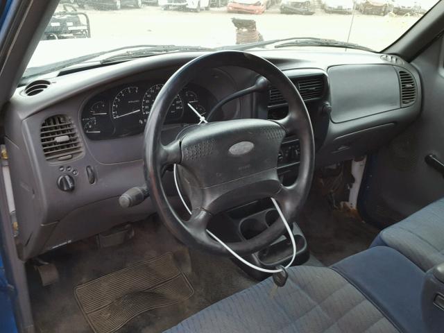 1FTYR10D52PA41395 - 2002 FORD RANGER BLUE photo 9