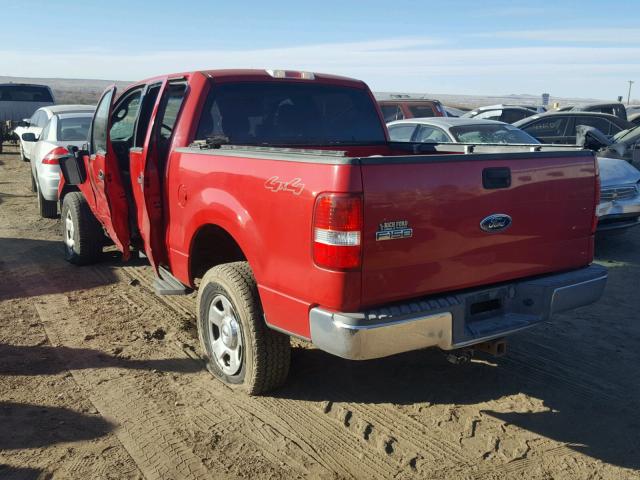 1FTPW14594KA48583 - 2004 FORD F150 SUPER RED photo 3