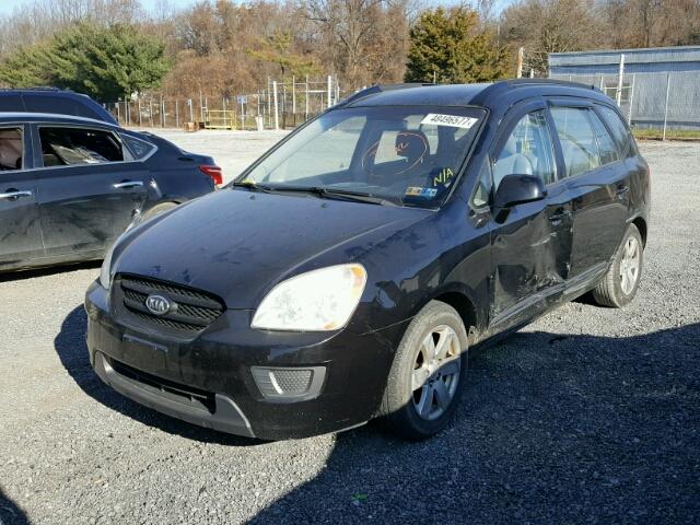 KNAFG526277112821 - 2007 KIA RONDO LX BLACK photo 2