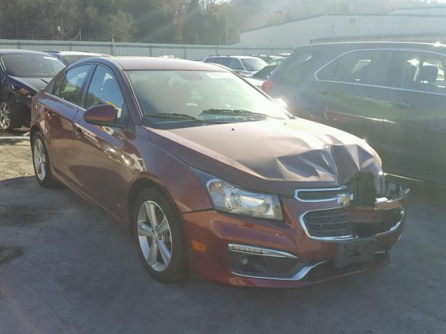 1G1PE5SB3F7118953 - 2015 CHEVROLET CRUZE LT BURGUNDY photo 1