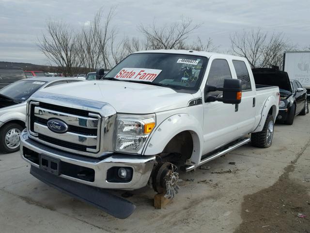 1FT7W2B67FED15397 - 2015 FORD F250 SUPER WHITE photo 2