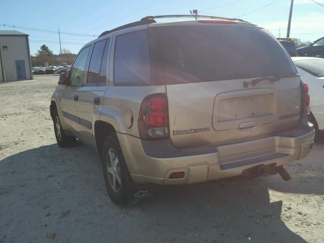 1GNDT13S342342717 - 2004 CHEVROLET TRAILBLAZE TAN photo 3