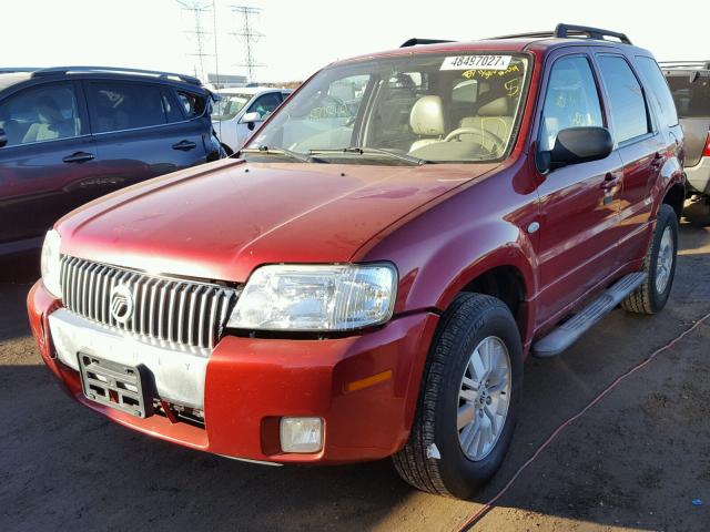 4M2CU97177KJ06765 - 2007 MERCURY MARINER PR RED photo 2