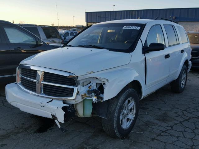 1D4HB48N85F593957 - 2005 DODGE DURANGO SL WHITE photo 2