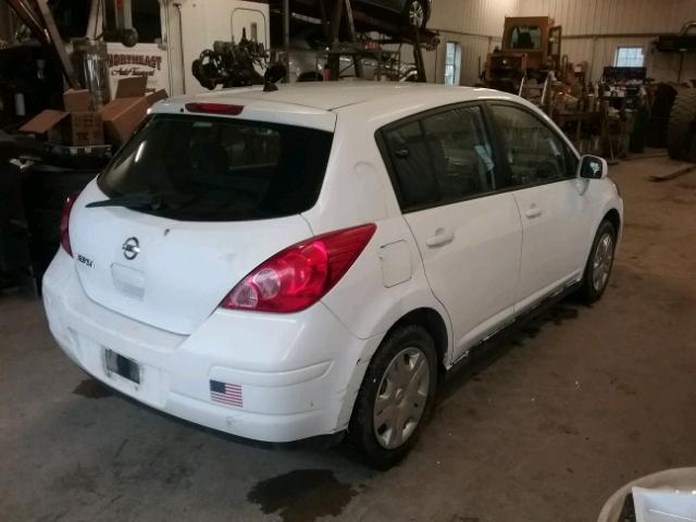 3N1BC1CP9AL390473 - 2010 NISSAN VERSA S WHITE photo 4