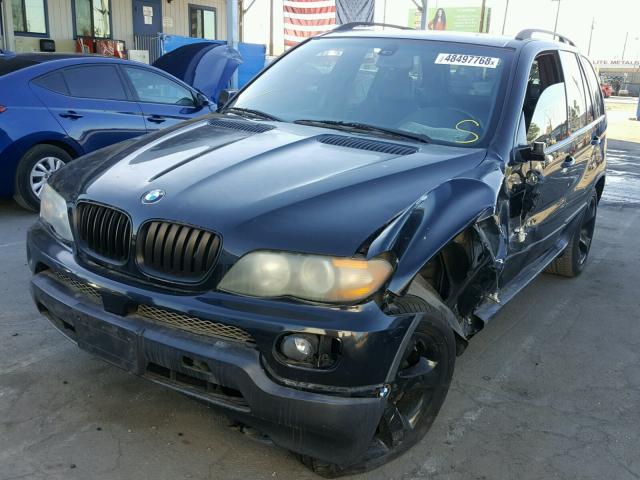 5UXFB53534LV00844 - 2004 BMW X5 4.4I BLACK photo 2
