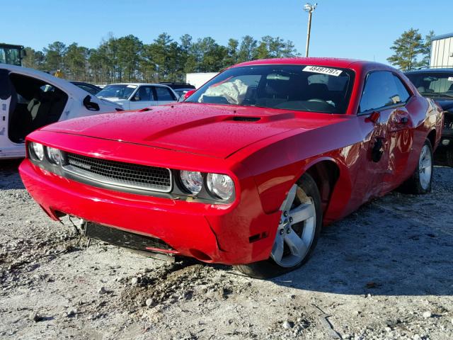 2C3CDYAG7EH274427 - 2014 DODGE CHALLENGER RED photo 2