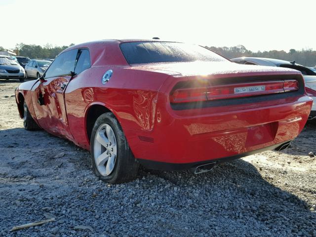 2C3CDYAG7EH274427 - 2014 DODGE CHALLENGER RED photo 3