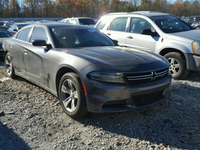 2C3CDXBGXFH874708 - 2015 DODGE CHARGER SE GRAY photo 1