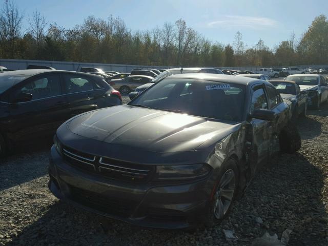 2C3CDXBGXFH874708 - 2015 DODGE CHARGER SE GRAY photo 2