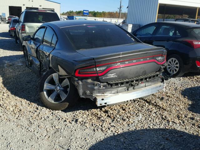 2C3CDXBGXFH874708 - 2015 DODGE CHARGER SE GRAY photo 3