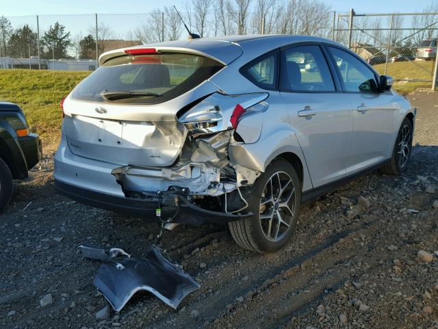 1FADP3M20HL201245 - 2017 FORD FOCUS SEL SILVER photo 4
