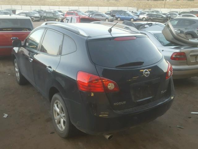 JN8AS5MV7AW613026 - 2010 NISSAN ROGUE S BLACK photo 3