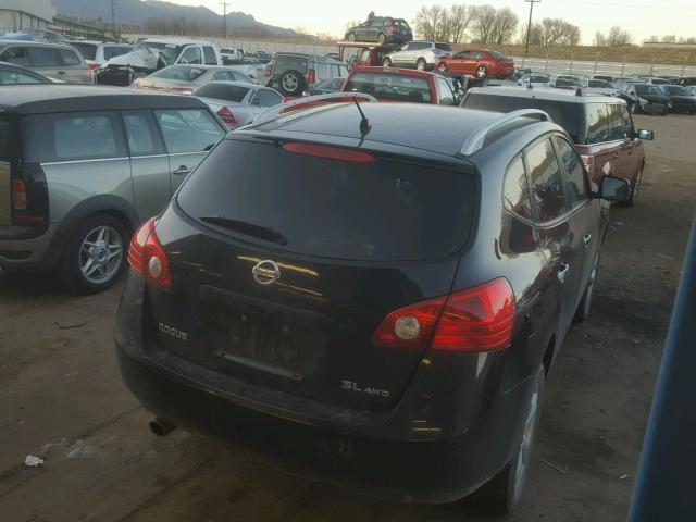 JN8AS5MV7AW613026 - 2010 NISSAN ROGUE S BLACK photo 4