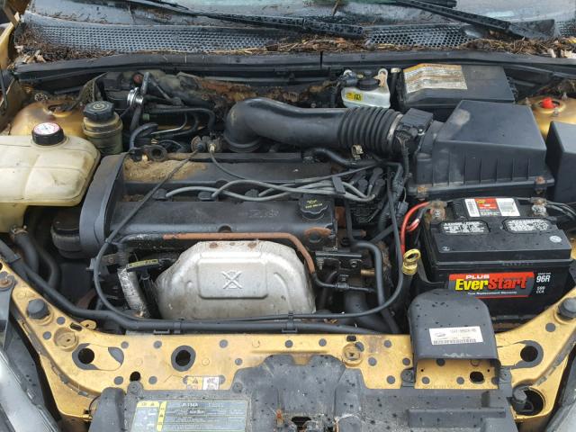 3FAFP31351R213811 - 2001 FORD FOCUS ZX3 GOLD photo 7