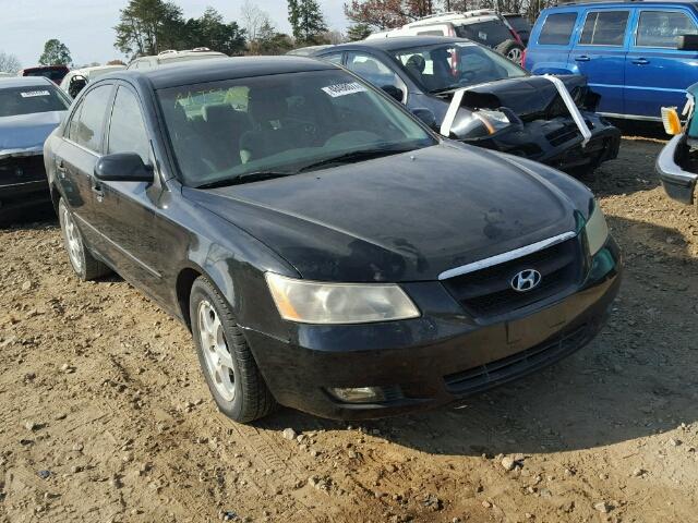 5NPEU46F46H081142 - 2006 HYUNDAI SONATA GLS BLACK photo 1