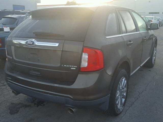 2FMDK4KC3BBA16779 - 2011 FORD EDGE LIMIT BLACK photo 4